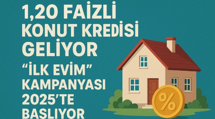 2025’te “İlk Evim” Kampanyasıyla % 1,20 Faizli Konut Kredisi Geliyor: Düşük Gelirliler İçin Ev Sahibi Olma Fırsatı