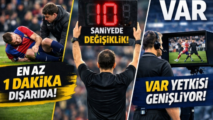 Kasıtlı Zaman Geçirmeye Son! IFAB’dan Futbolda Devrim: VAR’ın Yetkisi Artıyor, 1 Dakika ve 10 Saniye Kuralı Geliyor