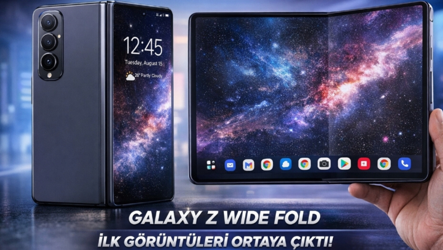Galaxy Z Wide Fold’un İlk Görüntüleri Ortaya Çıktı! Samsung Katlanabilir Telefon Pazarında Dengeleri Değiştiriyor