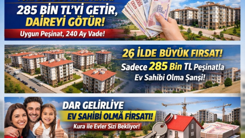 TOKİ 285 Bin TL Kampanyası ile Ev Sahibi Olma Fırsatı Yeni Konut Hamlesi 2026