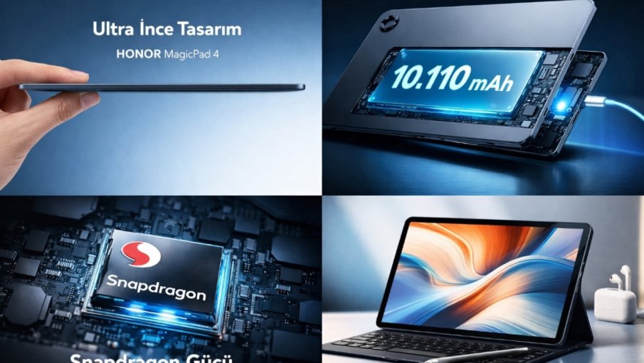 Honor MagicPad 4 Tanıtıldı! 10.110 mAh Dev Batarya, Snapdragon Performansı ve Ultra İnce Tasarım