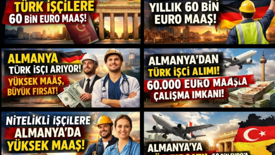 Almanya Türkiye’den İşçi Alacak: 60 Bin Euro Maaşla Yeni Göç Fırsatı