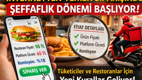 İnternetten Yemek Siparişinde Şeffaflık Dönemi Başlıyor – Yeni Kurallar Neler Getiriyor?