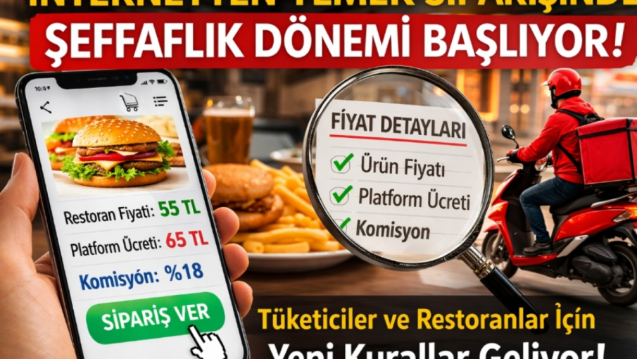 İnternetten Yemek Siparişinde Şeffaflık Dönemi Başlıyor – Yeni Kurallar Neler Getiriyor?
