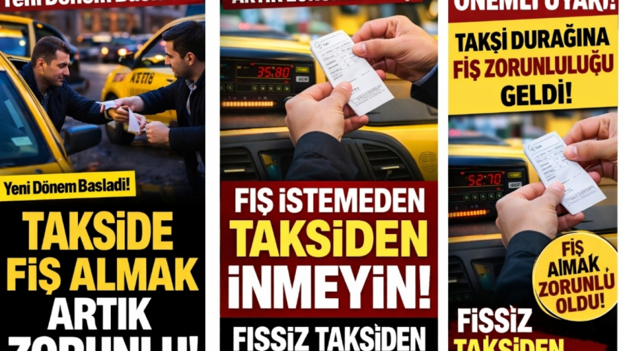 Taksilerde Yeni Sistem Başladı: Fiş Almadan İnmek Yasak! Yolcuya da Ceza Geliyor