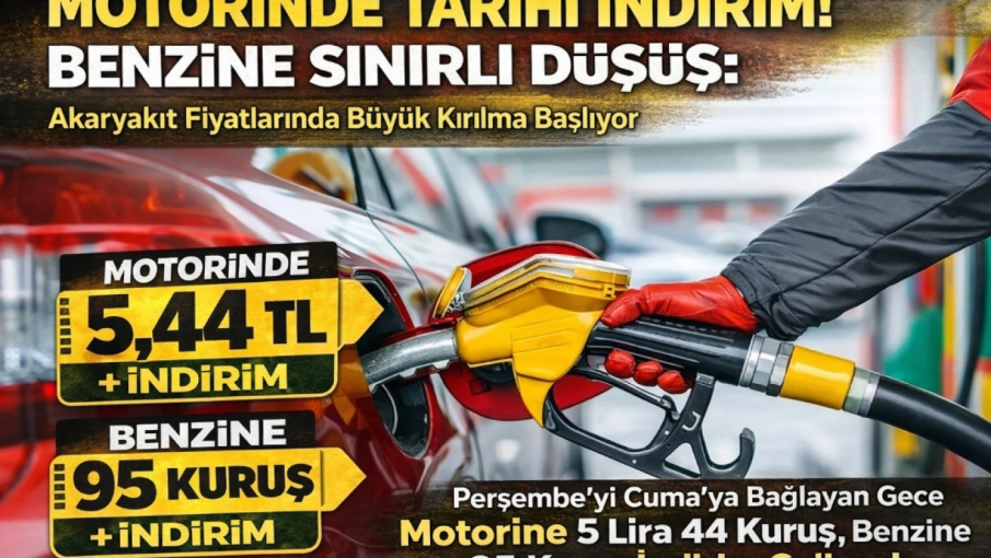 Motorinde Tarihi İndirim! Benzine Sınırlı Düşüş: Akaryakıt Fiyatlarında Büyük Kırılma Başlıyor