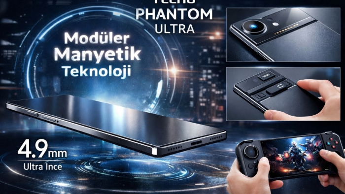Tecno’dan MWC 2026 Bombası: 4,9 mm İnceliğinde Modüler Manyetik Telefon Teknolojisi Tanıtıldı!