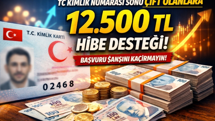 TC Kimlik Numarası Sonu Çift Olanlara 12.500 TL Hibe Desteği 2026 – Başvuru Şartları ve Detaylar