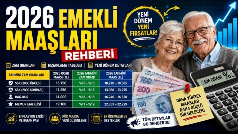 2026 Emekli Maaşları Rehberi: Zam Oranları, Hesaplama Tablosu ve Yeni Dönem Detayları