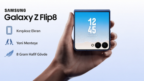 Samsung Galaxy Z Flip8 Resmi Oldu: Kırışıksız Ekran, Yeni Menteşe ve 8 Gram Hafif Gövde