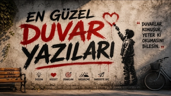En Güzel Duvar Yazıları | 100+ Anlamlı, Havalı ve Etkileyici Sözler